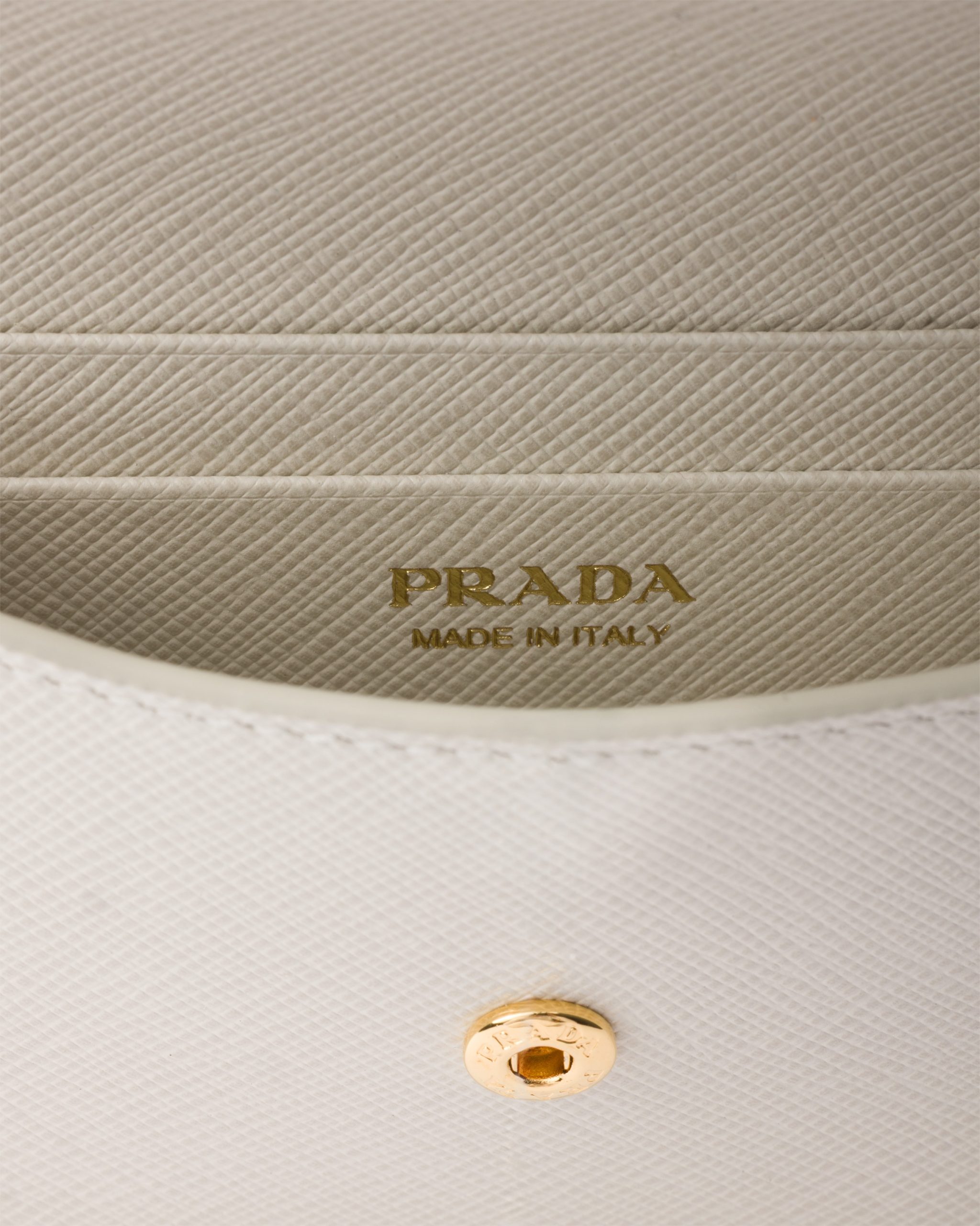 Prada Saffiano leather card holder with shoulder strap - Image 3